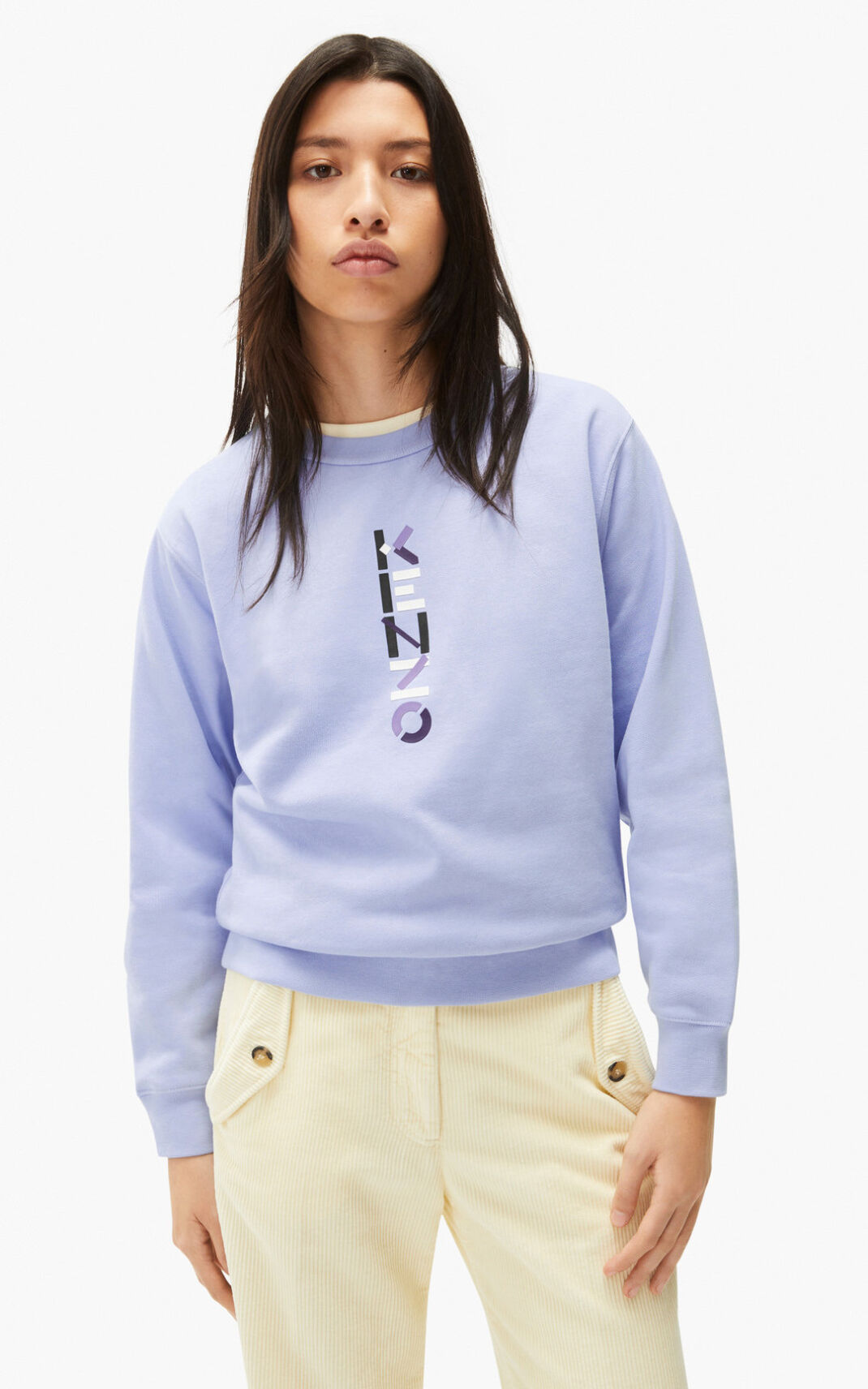 Kenzo Logo The Vinter Capsule Sweatshirt Dame - LyseBlå DK-446551